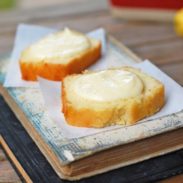 A picture of Honey Butter Spread on Lemon Cake